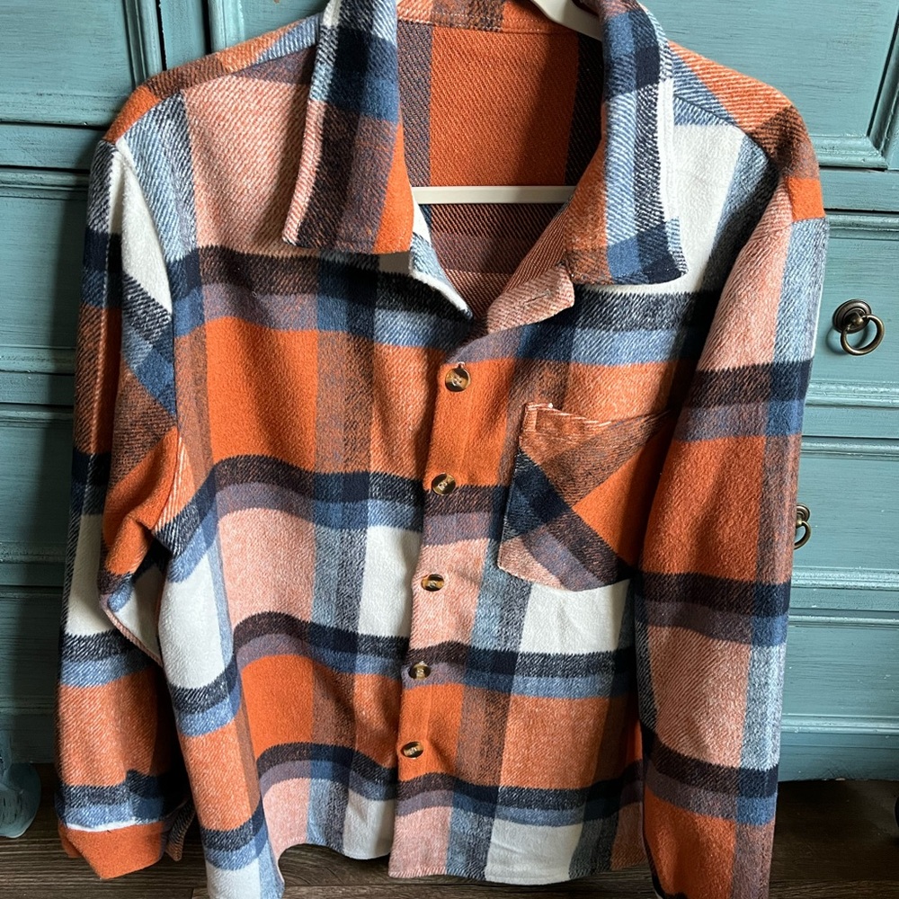 SHEIN PLAID FLANNEL SHACKET